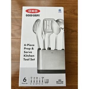 OXO Good Grips Stainless Steel Prep & Serve Kitchen Tool 6pc Set - NEW